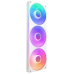 Кулер для корпуса ПК/ Case Cooler NZXT F360 RGB Core (120x120x25mm, 4-pin PWM, RGB, 75.12CFM, 30dBA, 2400RPM, White, Single-Frame RGB Fan Unit)