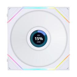 Вентилятор для корпуса Lian-Li Uni Fan TL 140 LCD ARGB 140х140x28 белый 7-pin 28.5дБ (G99.14TLLCD1W.00) Ret [G99.14TLLCD1W.00]
