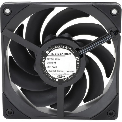 Вентилятор для корпуса Thermalright TL-B12 Extrem 120х120x25.6 черный 4-pin 40.5дБ (TL-B12-EXTREM) Ret [TL-B12-EXTREM]