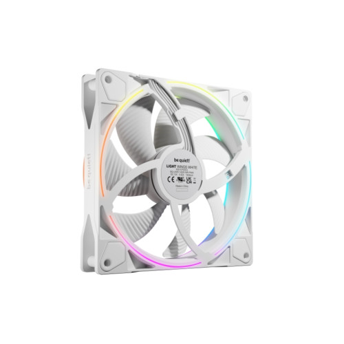 Кулер для корпуса/ Case Cooler be quiet! LIGHT WINGS 140mm PWM Reverse White (140x140x25mm, 4-pin PWM, ARGB, 51.4CFM, 25.5dBA, 1300RPM, White) Кулер для корпуса/ Case Cooler be quiet! LIGHT WINGS 140mm PWM Reverse White (140x140x25mm, 4-pin PWM, ARGB, 51.4CFM, 25.5dBA, 1300RPM, White)