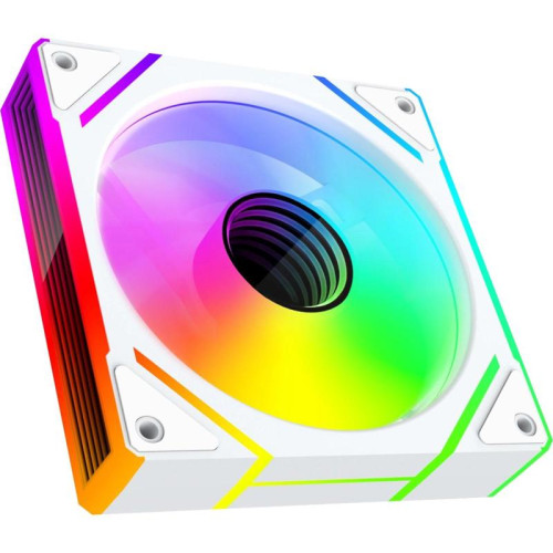 Вентилятор для корпуса Bloody BD-CF120ARGB2 LCD ARGB 120х120x25 белый 4-pin 26дБ (BD-CF120ARGB2-WH) Ret