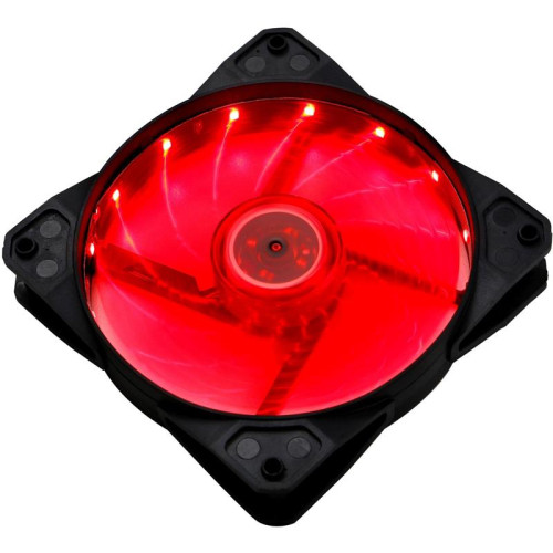 Вентилятор для корпуса Digma DFAN-LED-RED RGB 120х120x25 черный 3-pin 4-pin (Molex) 23дБ Ret [DFAN-LED-RED]