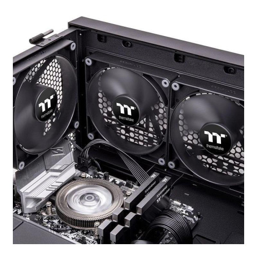 Вентилятор для корпуса Thermaltake CT120 120х120x25 черный 4-pin 25.8дБ (упак.:2шт) (CL-F147-PL12BL-A) Ret [CL-F147-PL12BL-A]