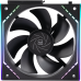 Кулер для корпуса/ Case Cooler Thermalright TL-M12QR Reverse (124x120x25mm, 4-pin PWM, ARGB, 47.6CFM, 23.2dBA, 1500RPM, Black)