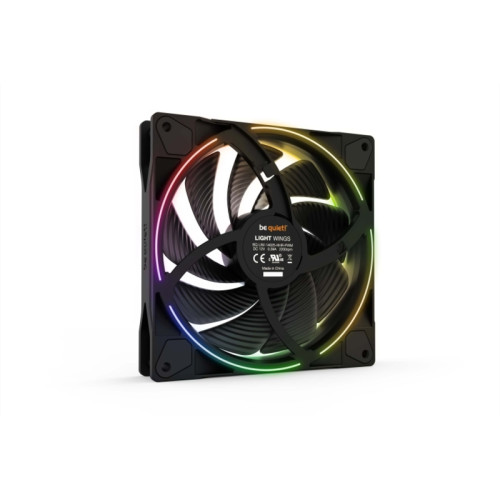 Кулер для корпуса/ Case Cooler be quiet! LIGHT WINGS 140mm PWM high-speed (140x140x25mm, 4-pin PWM, ARGB, 71.7CFM, 31dBA, 2200RPM, Black)