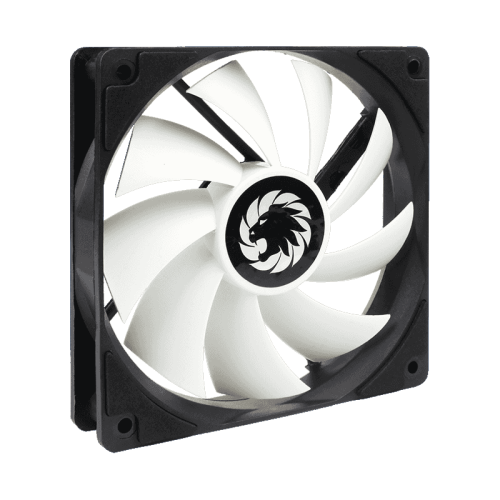Кулер для корпуса ПК/ Gamemax GMX-WFBK-WT, 12CM black fan, white blade, 3pin+4Pin connector Кулер для корпуса ПК/ Gamemax GMX-WFBK-WT, 12CM black fan, white blade, 3pin+4Pin connector