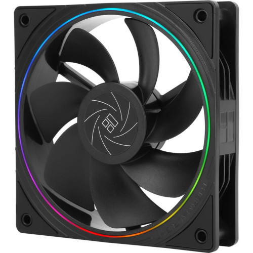Кулер для корпуса/ Case Cooler Thermalright TL-S12R Reverse (120x120x25mm, 4-pin PWM, ARGB, 47.6CFM, 23.2dBA, 1500RPM, Black)