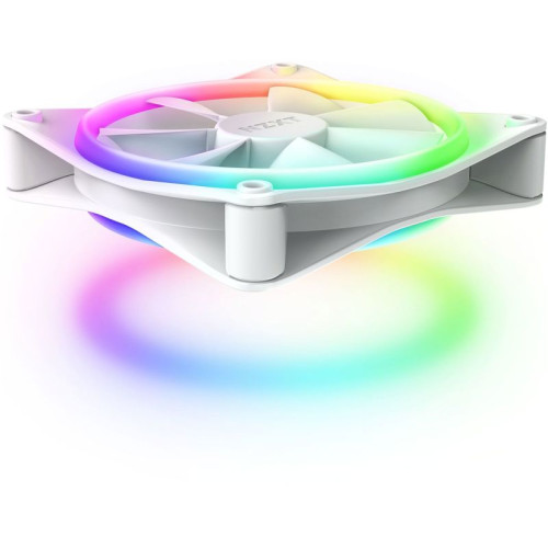 Комплект кулеров для корпуса ПК/ Case Cooler NZXT F120 RGB DUO Triple Pack (120x120x25mm, 4-pin PWM, RGB, 48.58CFM, 29dBA, 1800RPM, White, 3pcs)