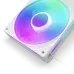 Кулер для корпуса ПК/ Case Cooler NZXT F240 RGB Core (120x120x25mm, 4-pin PWM, RGB, 75.12CFM, 30dBA, 2400RPM, White, Single-Frame RGB Fan Unit)