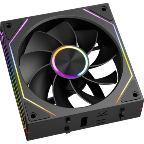 Кулер для корпуса/ Case Cooler PCCooler F3 X120R ARGB BK Reverse (120x120x25mm, 4-pin PWM, ARGB, 54CFM, 28.4dBA, 1800RPM, Black)