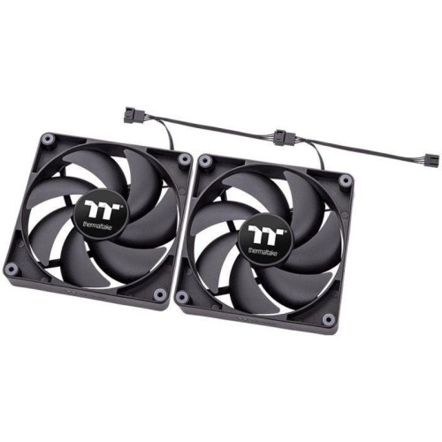 Вентилятор для корпуса Thermaltake CT140 140х140x25 черный 4-pin 30.5дБ (упак.:2шт) (CL-F148-PL14BL-A) Ret [CL-F148-PL14BL-A]