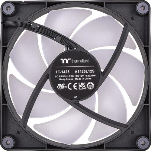Вентилятор для корпуса Thermaltake CT140 ARGB 140х140x25 черный 4-pin 30.5дБ (упак.:2шт) (CL-F150-PL14SW-A) Ret [CL-F150-PL14SW-A]