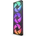 Кулер для корпуса ПК/ Case Cooler NZXT F360 RGB Core (120x120x25mm, 4-pin PWM, RGB, 75.12CFM, 30dBA, 2400RPM, Black, Single-Frame RGB Fan Unit)