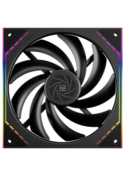 Кулер для корпуса/ Case Cooler Thermalright TL-M14 (140x144x25mm, 4-pin PWM, ARGB, 88.75CFM, 23.7dBA, 1500RPM, Black)