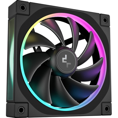 Вентилятор для корпуса Deepcool FL12 ARGB 120х120x25 черный 4-pin 32дБ (R-FL12-BKAPN1-G) Ret