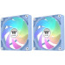 Вентилятор для корпуса Thermaltake CT120 Sync Hydrangea ARGB 120х120x25 голубой 4-pin 25.8дБ (упак.:2шт) (CL-F202-PL12BU-A) Ret [CL-F202-PL12BU-A]