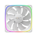 Вентилятор корпусный/ Case Cooler Geometric Future Squama 2503RW-12 Reverse (120x120x25mm, 4-pin PWM, ARGB, 57.67CFM, 29.87dBA, 1500RPM, White)