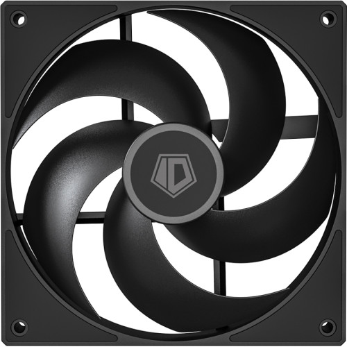 Кулер для корпуса/ Case Cooler ID-COOLING AS-140-K (140x140x25mm, 4-pin PWM, 72.2CFM, 24.9dBA, 1800RPM, Black)