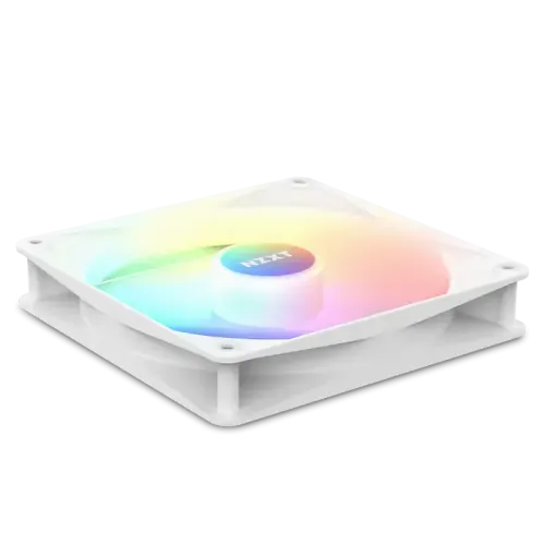 Кулер для корпуса ПК/ Case Cooler NZXT F140 RGB Core Twin Pack (140x140x25mm, 4-pin PWM, RGB, 89.48CFM, 32.5dBA, 1800RPM, White, 2pcs)