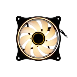 Кулер для ПК/ Case Cooler HSPD FN027R Black (120x120x25mm, 4-pin PWM, ARGB, 48.6CFM, 30.1dBA, 1500RPM, Black)