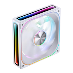 Кулер для корпуса/ Case Cooler JONSBO ZA-120WR Reverse (120x120x28mm, 4-pin PWM, ARGB, 62.4CFM, 37.3dBA, 2400RPM, White)