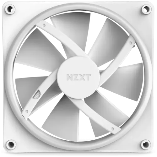 Кулер для корпуса ПК/ Case Cooler NZXT F140 RGB Duo (140x140x25mm, 4-pin PWM, RGB, 84.75CFM, 36dBA, 1800RPM, White)