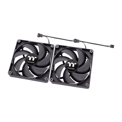 Вентилятор для корпуса Thermaltake CT140 140х140x25 черный 4-pin 30.5дБ (упак.:2шт) (CL-F148-PL14BL-A) Ret [CL-F148-PL14BL-A]