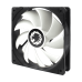 Кулер для корпуса ПК/ Gamemax GMX-WFBK-WT, 12CM black fan, white blade, 3pin+4Pin connector