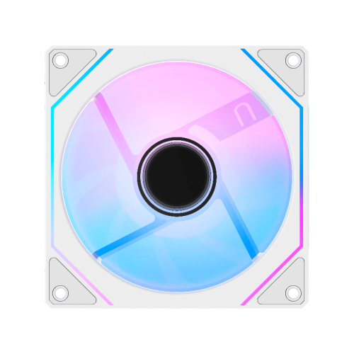 Кулер для корпуса/ Case Cooler Ocypus Gamma F12 WH ARGB REVERSE BLADE (120x120x25mm, 4-pin PWM, ARGB, 50CFM, 31dBA, 1600RPM, White)