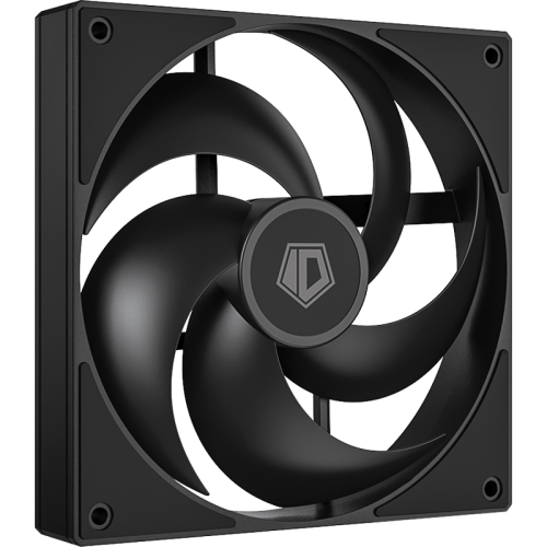 Кулер для корпуса/ Case Cooler ID-COOLING AS-140-K (140x140x25mm, 4-pin PWM, 72.2CFM, 24.9dBA, 1800RPM, Black)