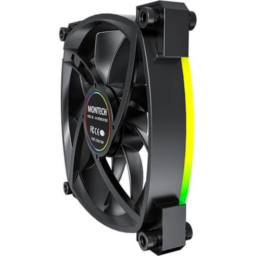 Вентилятор для корпуса Montech AX120 ARGB 120х120x25 черный 4-pin 27дБ (AX120 PWM BLACK) Ret [AX120 PWM BLACK]