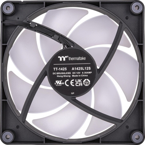 Вентилятор для корпуса Thermaltake CT140 ARGB 140х140x25 черный 4-pin 30.5дБ (упак.:2шт) (CL-F150-PL14SW-A) Ret [CL-F150-PL14SW-A]