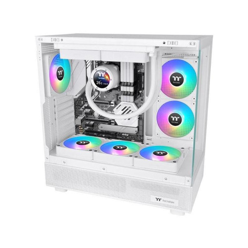 Вентилятор для корпуса Thermaltake CT140 EX Sync ARGB 140х140x25 белый 4-pin 30.7дБ (упак.:3шт) (CL-F191-PL14SW-A) Ret [CL-F191-PL14SW-A]