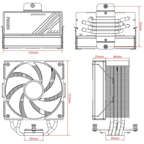 Кулер для процессора ID-COOLING FROZN A410 BLACK FROZN_A410_BLACK