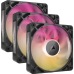 Кулер для корпуса/ Case Cooler Corsair iCUE LINK RX120 MAX RGB (120x120x30mm, 4-pin PWM, RGB, 71.3CFM, 29.5dBA, 2000RPM, Black, 3pcs)