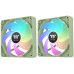 Вентилятор для корпуса Thermaltake CT120 Sync Matcha ARGB 120х120x25 зеленый 4-pin 25.8дБ (упак.:2шт) (CL-F202-PL12MG-A) Ret [CL-F202-PL12MG-A]