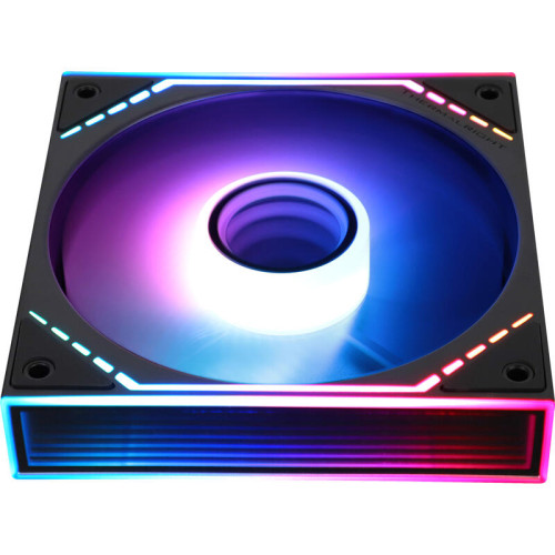 Кулер для корпуса/ Case Cooler Thermalright TL-M12R-S Reverse (124x120x25mm, 4-pin PWM, ARGB, 34.43CFM, 23.2dBA, 1500RPM, Black)