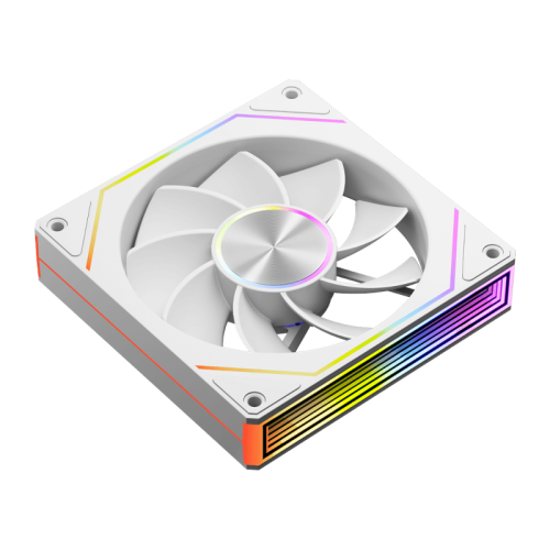 Кулер для корпуса/ Case Cooler PCCooler FG120R ARGB WH Reverse (120x120x25mm, 4-pin PWM, ARGB, 54CFM, 28.4dBA, 1800RPM, White)