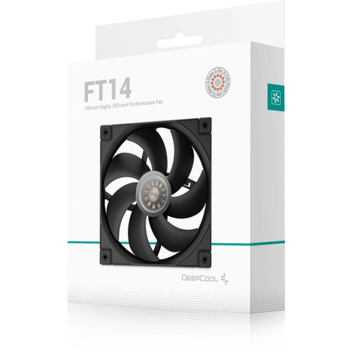 Вентилятор для корпуса Deepcool FT14 140х140x25 черный 4-pin 25.1дБ (R-FT14-BKWPN1-G) Ret [R-FT14-BKWPN1-G]