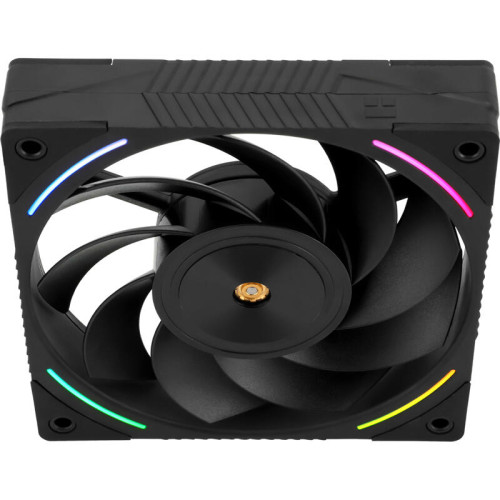 Кулер для корпуса/ Case Cooler Thermalright TL-K12R Reverse (120x120x25mm, 4-pin PWM, ARGB, 69CFM, 27dBA, 2150RPM, Black)