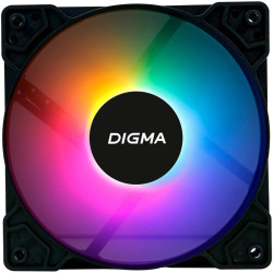 Вентилятор для корпуса Digma DFAN-FRGB1 RGB 120х120x25 черный 3-pin 4-pin (Molex) 23дБ Ret [DFAN-FRGB1]