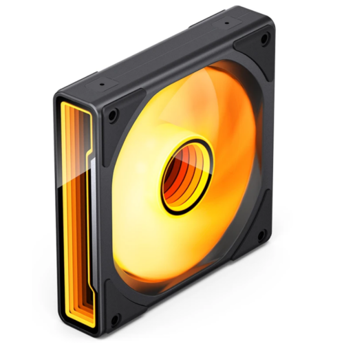 Кулер для корпуса/ Case Cooler JONSBO ZK-120BR Reverse (123x120x28mm, 4-pin PWM, ARGB, 47.71CFM, 30.7dBA, 1800RPM, Black, 3pcs)