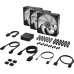 Кулер для корпуса/ Case Cooler Corsair iCUE LINK RX120 MAX RGB (120x120x30mm, 4-pin PWM, RGB, 71.3CFM, 29.5dBA, 2000RPM, Black, 3pcs)