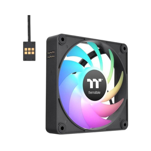 Вентилятор для корпуса Thermaltake CT140 EX Sync ARGB 140х140x25 черный 4-pin 30.7дБ (упак.:3шт) (CL-F182-PL14SW-A) Ret [CL-F182-PL14SW-A]
