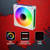 Вентилятор для корпуса Bloody BD-CF120ARGB5 LCD ARGB 120х120x25 белый 4-pin 26дБ (BD-CF120ARGB5-WH) Ret