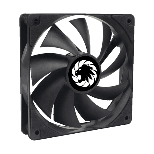 Кулер для корпуса ПК/ Gamemax GMX-WFBK-BK, 12CM black fan, black blade, 3pin+4Pin connector Кулер для корпуса ПК/ Gamemax GMX-WFBK-BK, 12CM black fan, black blade, 3pin+4Pin connector