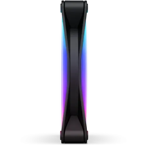 Кулер для корпуса ПК/ Case Cooler NZXT F140 RGB Duo (140x140x25mm, 4-pin PWM, RGB, 84.75CFM, 36dBA, 1800RPM, Black)