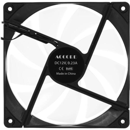 Вентилятор для корпуса Accord ACC-C14 ARGB 140х140x25 черный 3-pin 26дБ (ACC-C14 ARGB BLACK) brown box