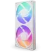 Кулер для корпуса ПК/ Case Cooler NZXT F240 RGB Core (120x120x25mm, 4-pin PWM, RGB, 75.12CFM, 30dBA, 2400RPM, White, Single-Frame RGB Fan Unit)