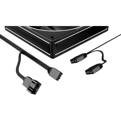 Кулер для корпуса/ Case Cooler ID-COOLING AF-127-ARGB-K (120x120x27mm, 4-pin PWM, ARGB, 78CFM, 29.9dBA, 2000RPM, Black)